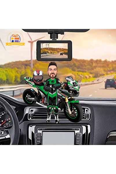 3D Hediye Dünyası motorsiklet kasklı motorcu yarış motoru motorcu çoçuk karik...