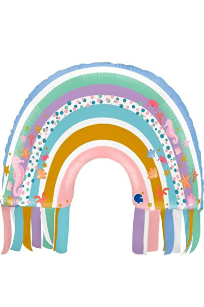 party mix Gökkuşağı Folyo Balon Retro Gökkuşağı Folyo Balon Doğum Günü Gökkuş...
