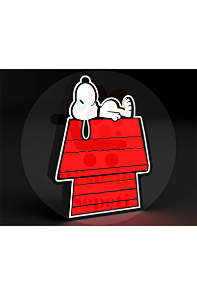 Bi'şeyler Sepeti Snoopy Led Işıklı Dekoratif Lightbox