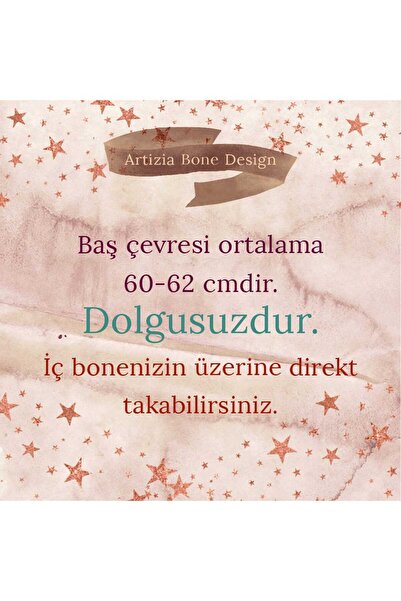 ARTİZİA scuba cloth moon series without filling islamic cap, ready wrap, ready turban