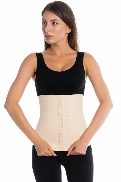 MODELLİFE Steel Underwire Latex Slimming Firming Postpartum Latex Corset Waist Postpartum Belly Corset