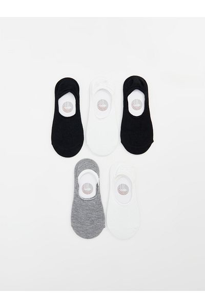 LC Waikiki Pack of 5 Women's Plain Ballerina Socks