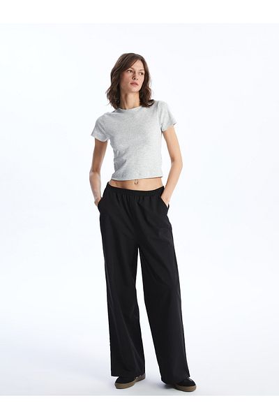 LC Waikiki Comfortable Molded Women's Trousers with Elastic Waist