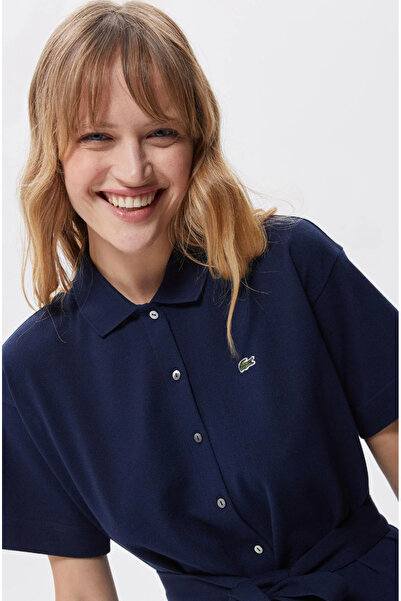 Lacoste Women’s Lacoste Belted Piqué Polo Dress