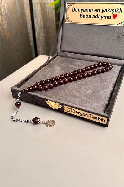 dergah tesbih Old Method Rosary - Amber Design