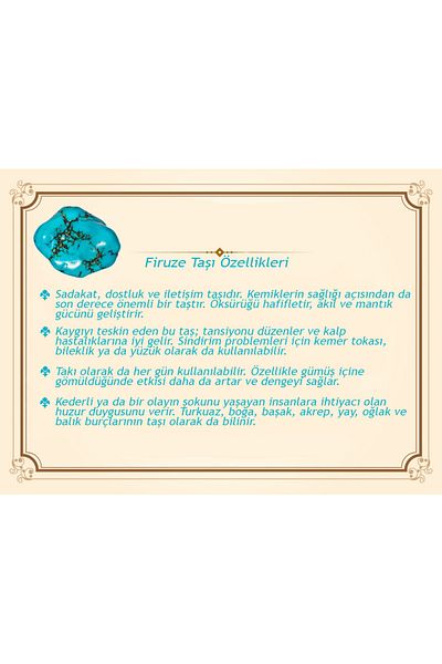 Tesbihane Non-Tarnish Metal Crescent Star Tasseled Globe Cut Turquoise-Turquoise Natural Stone Rosary