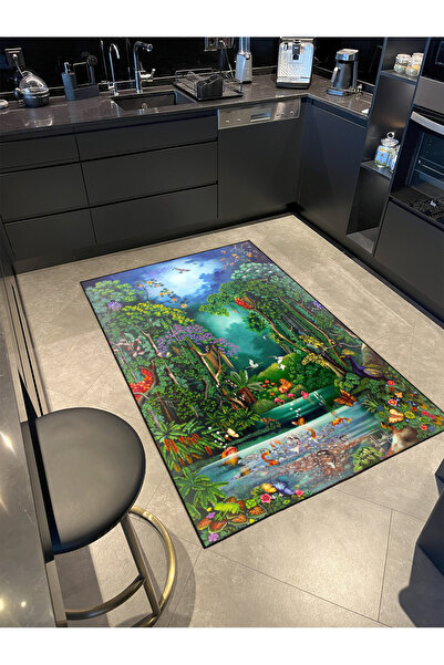 Rugs Modern Halı Doğa Desenli Dekoratif Halı miravip435