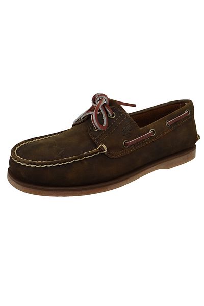 Timberland 1001R Classic 2 Eye Boat Shoe Herren Gaucho Roughcut Smooth Braun Bootsschuhe