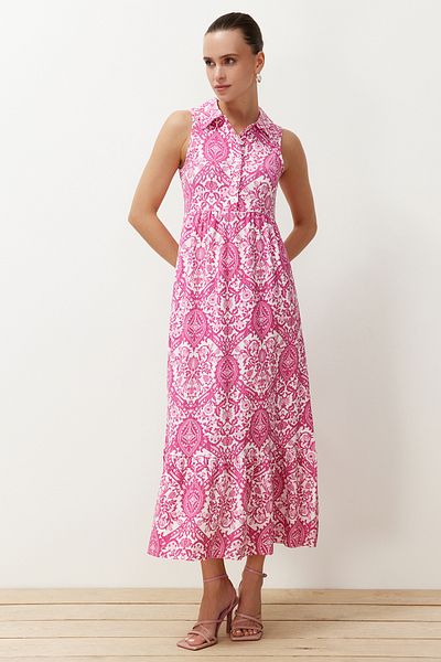 Trendyol Collection Etnické maxi pletené šaty - vícebarevné, TWOSS24EL00470