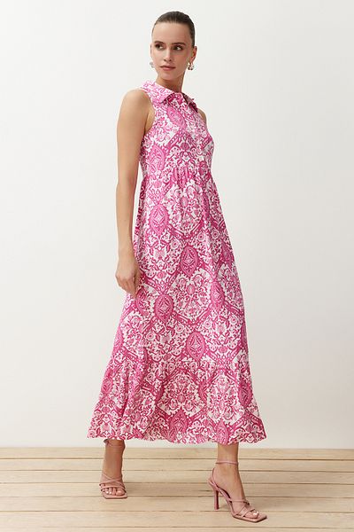 Trendyol Collection Etnické maxi pletené šaty - vícebarevné, TWOSS24EL00470
