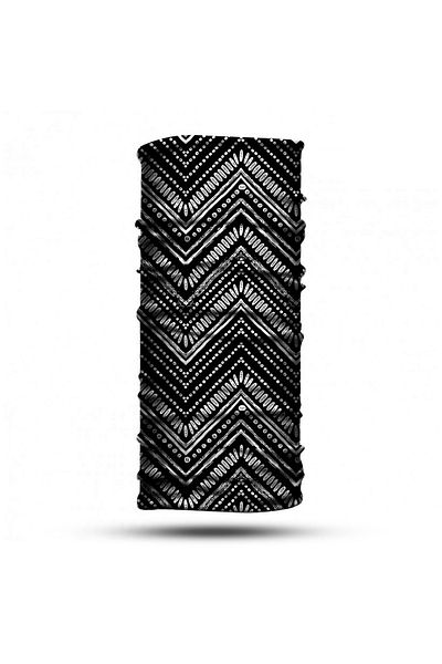 nehir eşarp Black and White Patterned Bandana Buff Baf Neck Collar