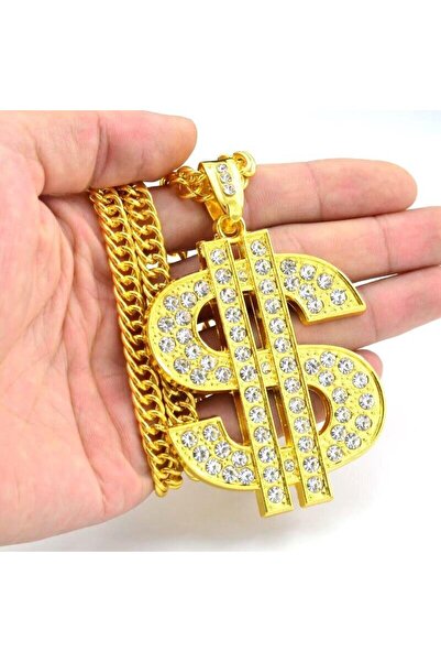 Schulzz Thug Life Hip Hop Rap Gangster Büyük Dolar Kolye Zinciri