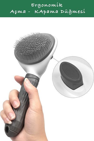 Factorial Dog Feather Collector Automatic Button Pet Brush Dog Hair Casting Preventive Animal Care Product