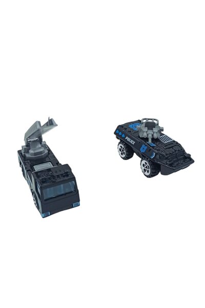PopŞeker 6'lı Metal Polis Araçları Seti ile Küçük Polisler Göreve Hazır!