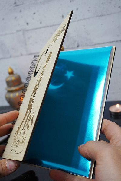 markcat Caiet de planuri din lemn Mustafa Kemal Atatürk - Agenda nedatat - Planificator zilnic (CAIET DE PLANIFICARE) A5