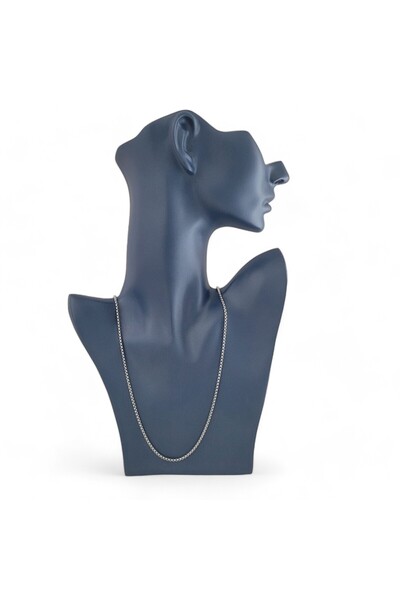 Hedea Braided Steel Chain 60 cm Silver Color