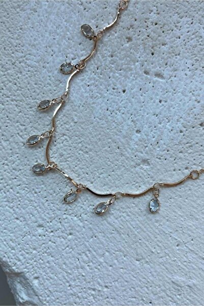 Manuka Světle žlutý náhrdelník s elipsou