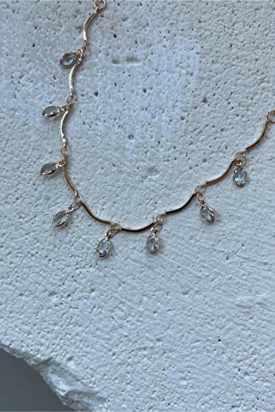 Manuka Světle žlutý náhrdelník s elipsou