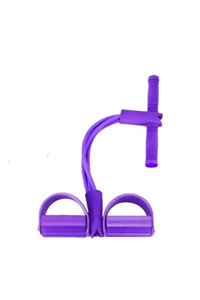 pekial Body Trimmer Egzersiz Aleti El Ayak Egzersiz 4'lü Direnç Lastiği Mor R...