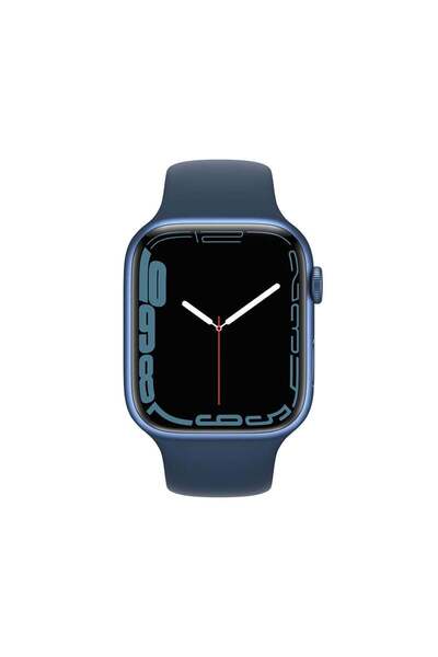 Apple Watch Seri 7 45mm (GPS) Alüminyum Kasa Mavi - A Kalite - MKN83TU/A