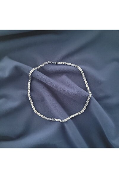 Hedea Kral Zincir Erkek 60 cm Gümüş Rengi