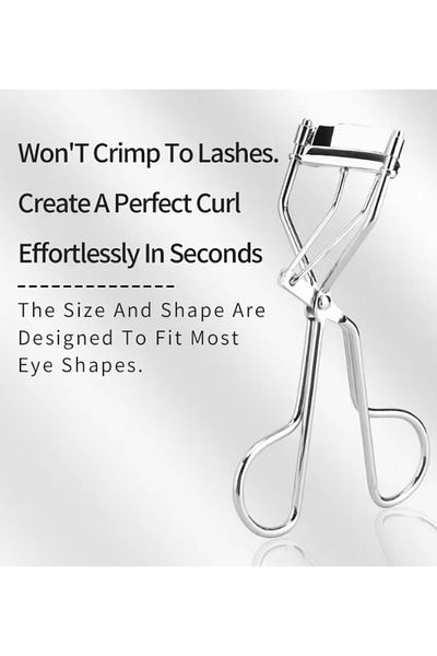 Sihirlicin Soft Silicone Tip Eyelash Curling Scissors Tool Apparatus Luxury Eyelash Curler