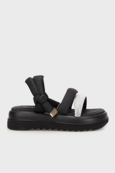 Guja Taş Detaylı Hakiki Deri Sandalet  SANDALET 38924Y374