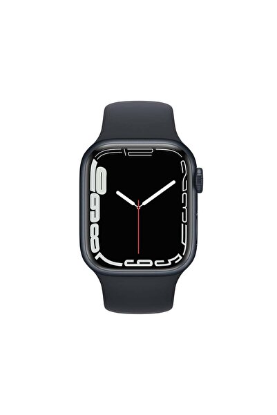 Apple Watch Seri 7 41mm (GPS) Alüminyum Kasa Gece Yarısı - A Kalite - MKMX3TU/A