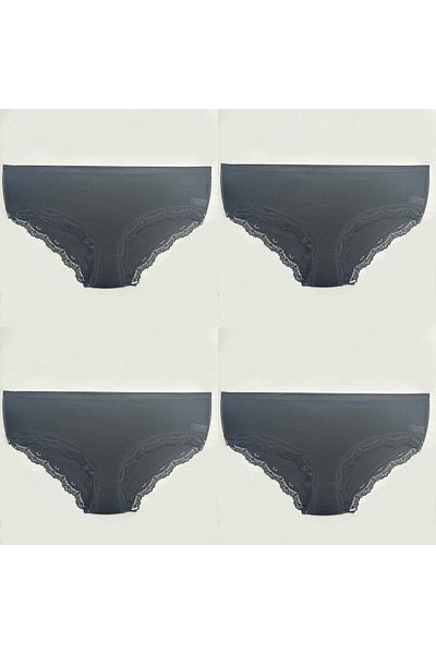 Clara Butik High Waist Recovery Danelli Women's Briefs Set of 4 - Extra Soft and Flexible