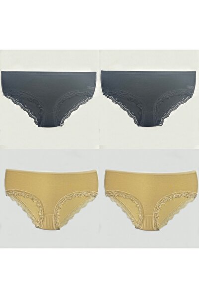 Clara Butik 4-пачка жіночих трусиків Danelli з високою талією (надзвичайно м'які та еластичні)