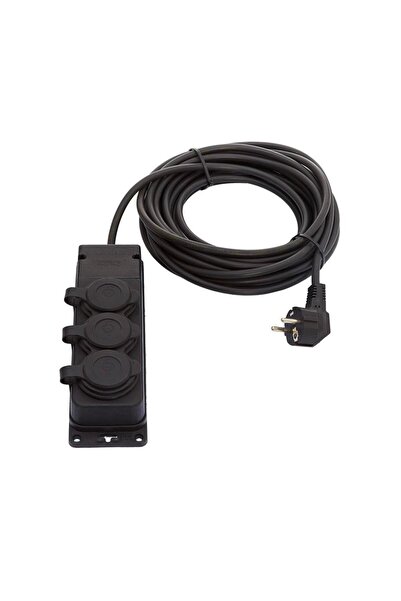 Bylion 20 Metre 3x2.5 Mm 3'lü Grup Priz Uzatma Kablo (KAUÇUK PRİZ, FİŞ)