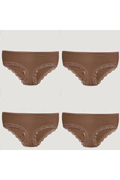 Clara Butik Γυναικείο εσώρουχο 4 τεμαχίων με ψηλή μέση (εξαιρετικά μαλακό και ελαστικό)