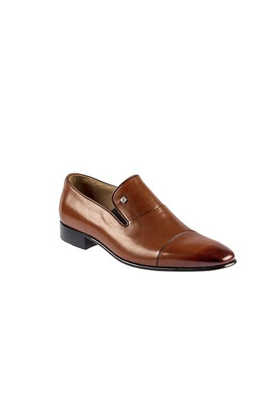 Fosco 6518 Genuine Leather Men's Classic Shoes Tan