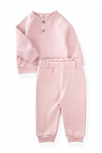 Cigit Reglan Ärmelaufnäher-Set, 1–5 Jahre, Puderrosa