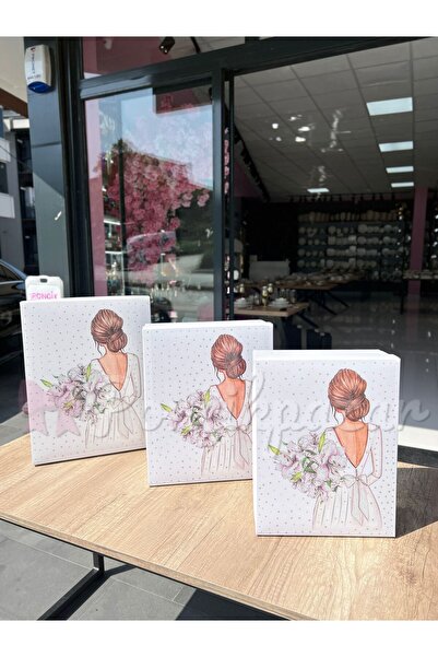 PONCİKPAZAR 3lü gelin kutusu seti