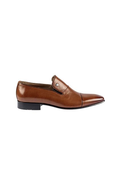 Fosco 6518 Genuine Leather Men's Classic Shoes Tan