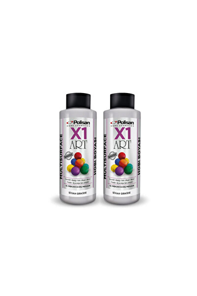 Polisan X1 Art Akrilik Hobi Boyası 120ml - Siyah Orkide 0045