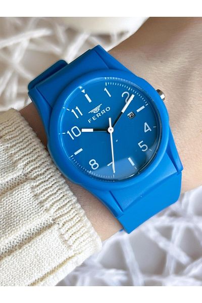 FERRO Youth Special Unisex 30 Mt Water Resistant Number+Calendar Wristwatch 11341DWT-M