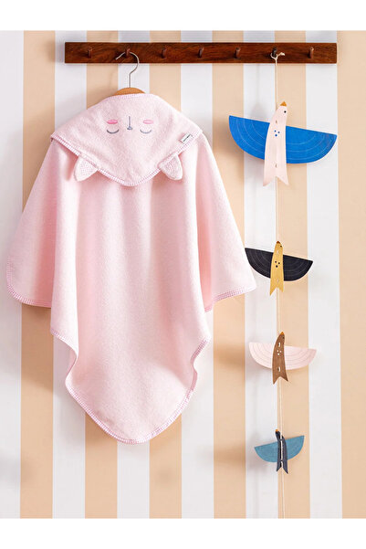 LC Waikiki Embroidered Cotton Baby Bath Towel 75x75 Cm