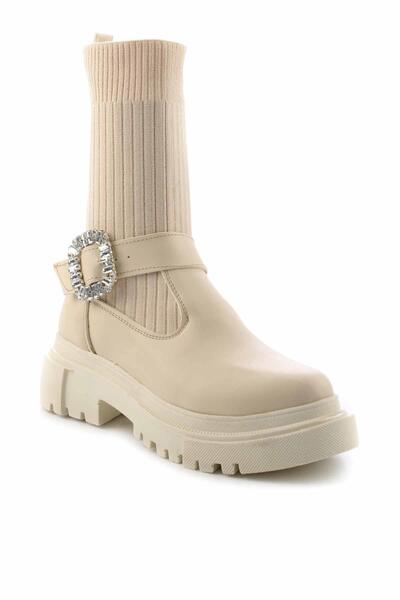 Bambi Bej Kadın Bot & Bootie K02578002109
