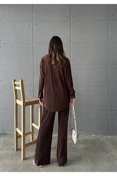 Ekim Store Плисирана риза Комплект панталони