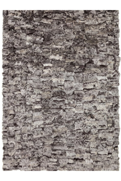 KuzeyCarpet Kahverengi Ve Grri Renk Sade Doğal Toskana Halı
