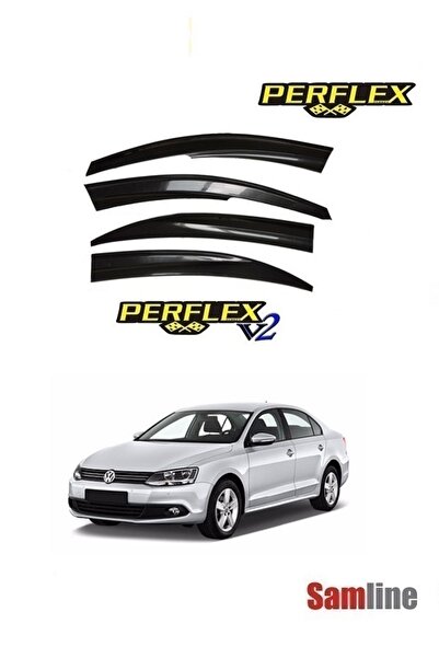 PERFLEX VW Jetta 2012 Modeller için Cam Rüzgarlığı Takım 4'lü Set Mügen