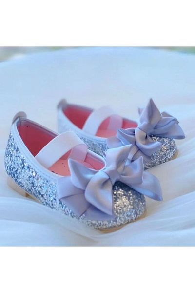 2Friends Silver Sequined Ballerinas