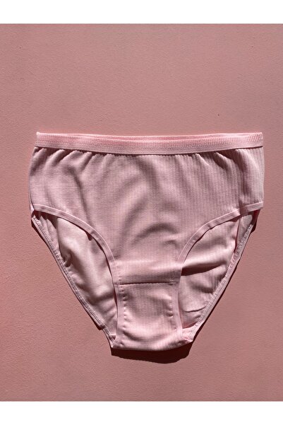 LEYNA BUTİK Fitilli Pamuklu Likralı 4’lü Kadın Üçgen Bato Külot (Pembe-Mavi-Yeşil-Siyah)