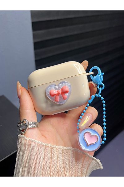 NANOSPACE AirPods Pro 2. Generation - Transparent Ultra Case with Chain and Mold, Not Product Headset