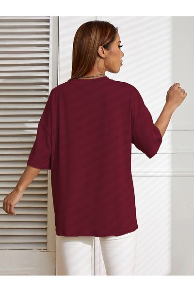 aynewmoda тениска с лого и принт oversize