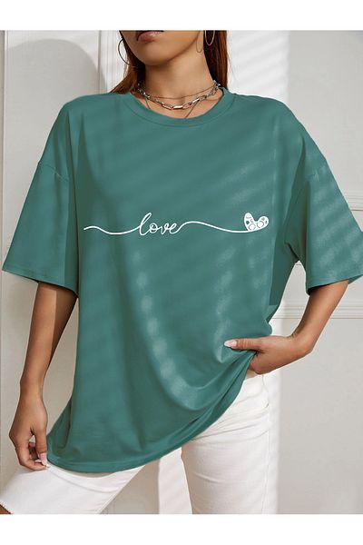 aynewmoda Тениска с лого Oversize