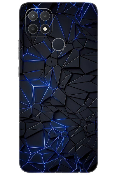 OPPO A15 / A15S Uyumlu Kılıf Desen Baskılı Silikon Prizmatik Tasarım STK:667 ...