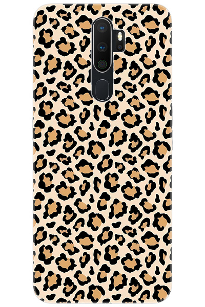 OPPO A5 2020 / A9 2020 Uyumlu Kılıf Desen Baskılı Silikon Leopar Desen STK:74...